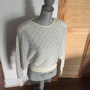 Apres-Ski Lambswool + Angora Ivory Sweater Made in Italy